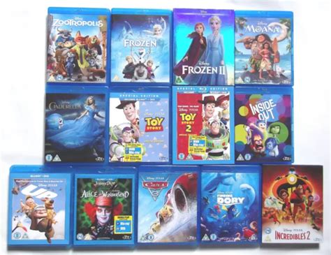 DISNEY + PIXAR Blu-ray Lot : Frozen 1&2, Moana, Toy Story 1&2, Cars 3 ...