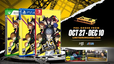 Persona 4 Golden physical edition for Xbox One, Switch, and PS4 ...