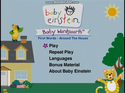 Baby Wordsworth DVD Menu | The True Baby Einstein Wiki | Fandom