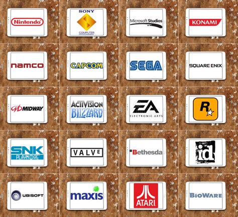 Game Company Brand Logos