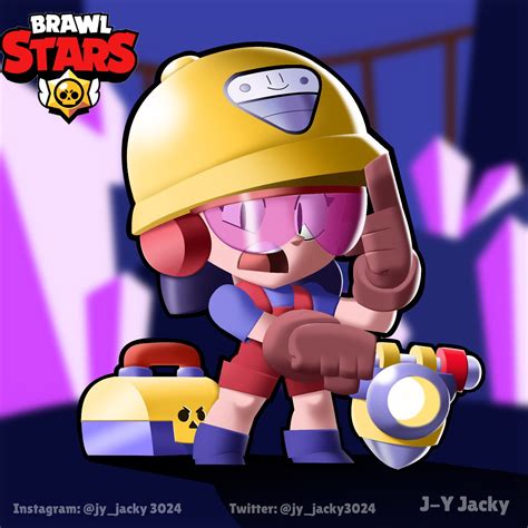 Jacky Yang - New brawler Jacky Brawl stars fanart