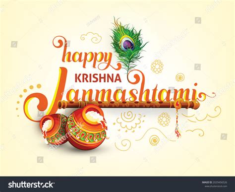 2,561 Janmashtami text Stock Illustrations, Images & Vectors | Shutterstock