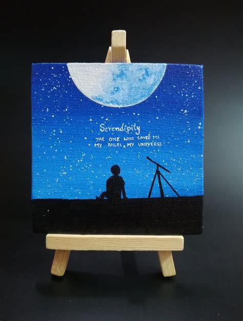 BTS SERENDIPITY JIMIN NIGHT VERSION MINI PAINTING | One_ahgase_army