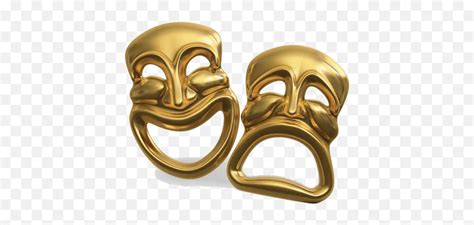 Theatre Masks Comedy Tragedy - Mask Acting Png Emoji,Comedy Tragedy Emoji - free transparent ...