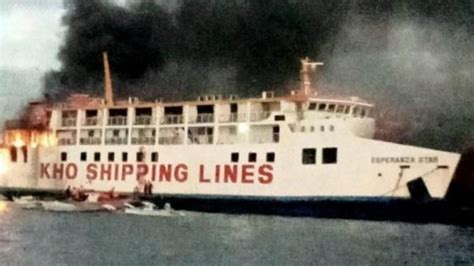 Philippine ferry carrying 120 people onboard catches fire - Philippine ...