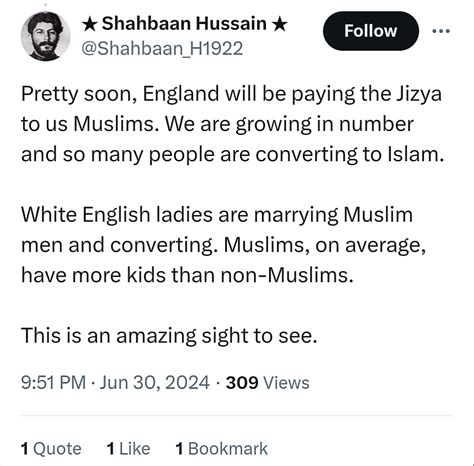 Muslim in UK: ‘Pretty soon, England will be paying the Jizya to us Muslims’