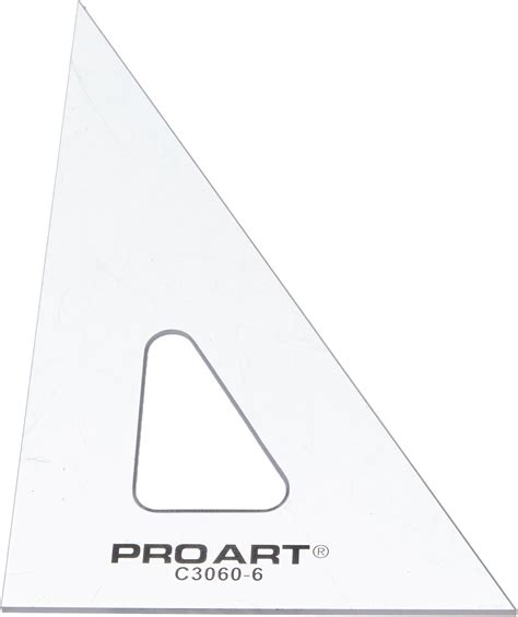 Amazon.com - Pro Art Drafting Triangle, 6-inch, 30/60 Degrees, Clear