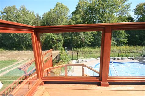 Related image | Glass railing deck, Deck railings, Wood railing