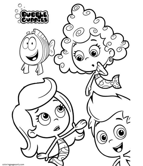 Bubble Guppies Halloween Coloring Pages