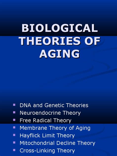 Biological Theories of Aging | PDF | Hypothalamus | Telomere