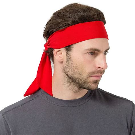 Sports Headband Tie Outdoors Hair Headband Sweatband Elastic Fashion HairBand Men Women Workouts ...