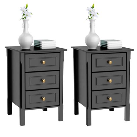 Tall Nightstands With Drawers : Bedroom Nightstand:Storage Nightstand Assembled ... - Nightstand ...