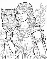 Athena Goddess Of Wisdom Coloring Pages  Greek Mythology sketch template