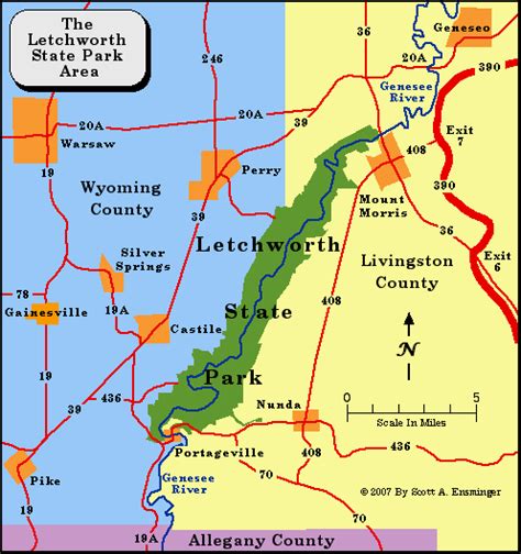 Letchworth State Park Map – Map Of The World