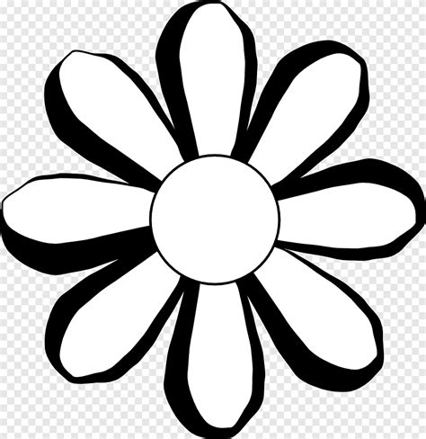 Black and white Flower, Hippie Dog s, white, leaf png | PNGEgg