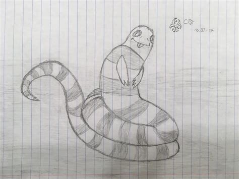 Snake with arms sketch by BioRaptor118 on DeviantArt