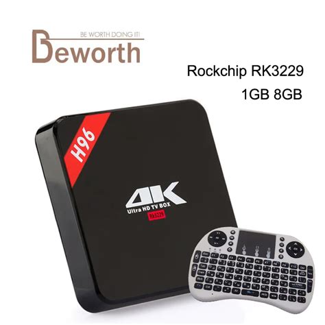 H96 Android TV Box Rockchip RK3229 Quad Core Android 6.0 1G/8G 1080P ...