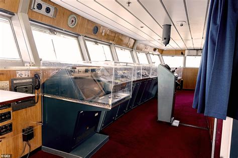 The bridge on the prestigious QE2 ocean liner in Dubai is opened to the public for the first ...