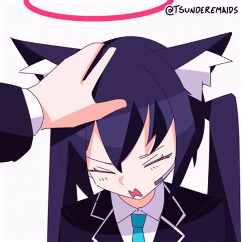 Headpat Anime Kuromi Serika GIF - Headpat Anime Kuromi Serika Blue Archive - Discover & Share GIFs