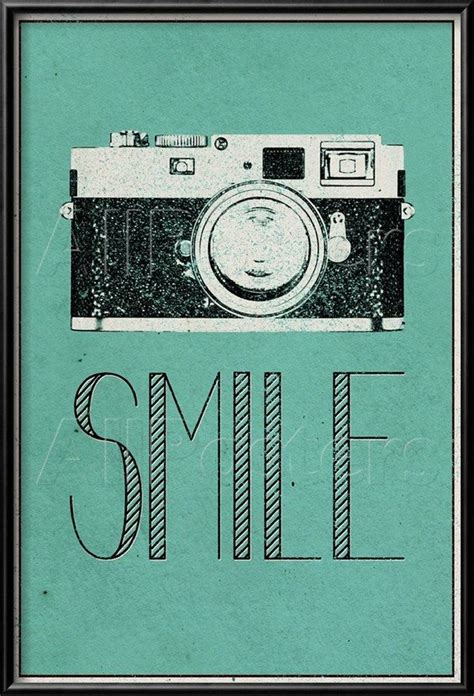 Smile Retro Camera Posters at AllPosters.com | Retro wall art, Camera art, Retro camera