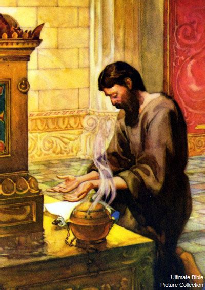 2 Chronicles 32 Bible Pictures: Hezekiah praying to God