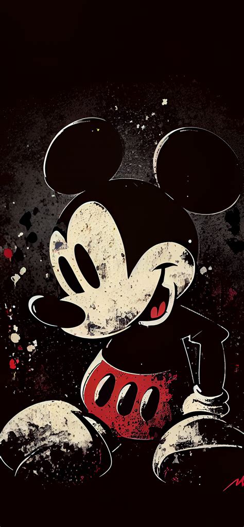 Mickey Mouse Black Wallpaper - Mickey Mouse Wallpaper iPhone