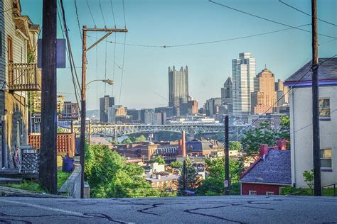 Pittsburgh Street View From South Side Slopes Photograph by Aaron Geraud - Pixels