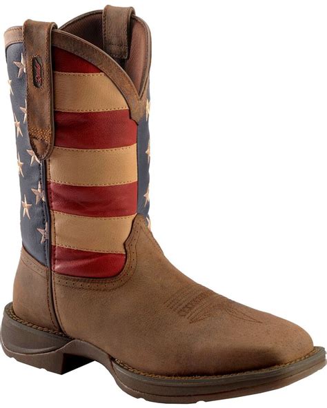 Rebel by Durango Men's Steel Toe American Flag Western Work Boots ...