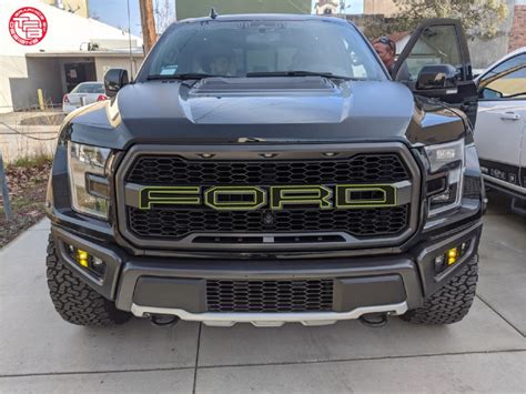 Outlined Front Grill Lettering Decals fits 2017-2020 Ford Raptor - TFB ...