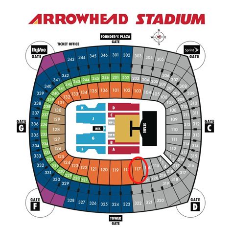 Kansas City Arrowhead Stadium: Seating Capacity Arrangements