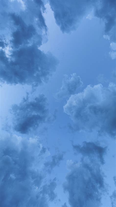 Sky Aesthetic Wallpaper Blue - Kate Blue Cloud Backdrop Night Sky ...