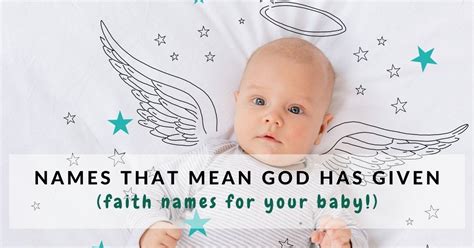 28 Baby Names Meaning God Has Given - Mums Invited