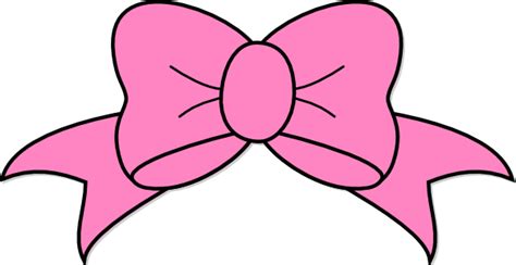 Pink Hair Bow Clip Art at Clker.com - vector clip art online, royalty ...