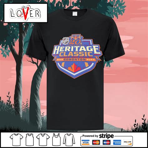 Premium edmonton Oilers 2023 20 anniversary NHL Heritage Classic Logo ...