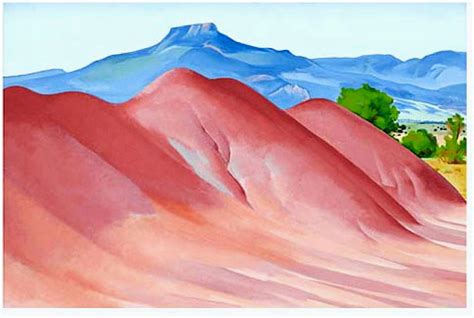 Red Hills and Pedernal - Georgia O'Keeffe - WikiArt.org - encyclopedia ...