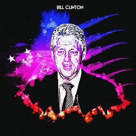 Bill Clinton Digital Art by Walter Florine | Pixels