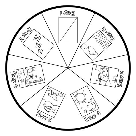 Creation Wheel Craft - 10 Free PDF Printables | Printablee | Creation ...