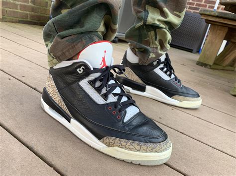 1994 Jordan 3 Retro Black Cement. One of my favorite shoes. : r/Sneakers