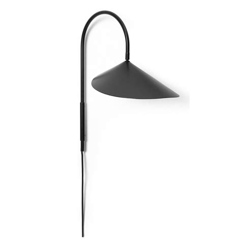 Arum swivel wall lamp - black - short