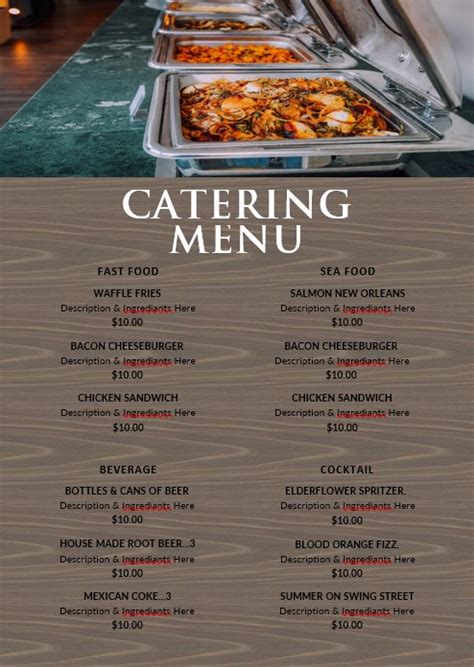 10 Catering Menu Template Menu Template Word Word Tem - vrogue.co