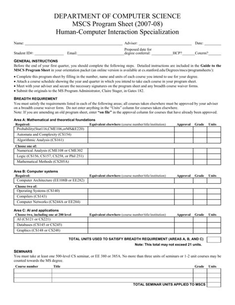 MSCS 97/98--Systems - Stanford Computer Science