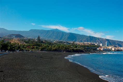 black sand of playa Jardin,Puerto de la Cruz, Tenerife, Spain | Beach, Tenerife, Natural landmarks