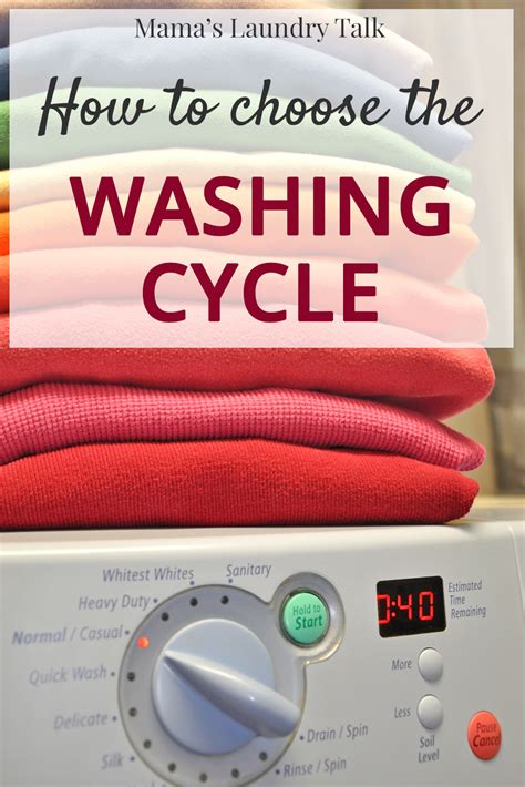 Laundry Basics: How to Choose the Washing Cycle