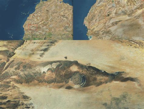 Eye Of The Sahara Map