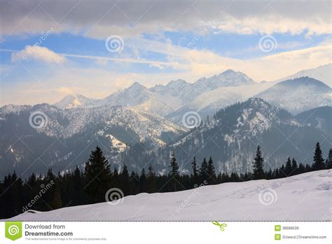 Winter View of Frozen Surface of High Tatra Stock Image - Image of hiking, scenic: 38688539