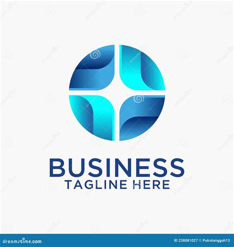 Circle Business Logo Design Stock Vector - Illustration of awesome ...