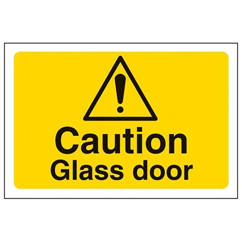 Caution Glass Door | Safety Signs 4 Less