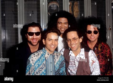 Toto (l-r): David Paich, Mike Porcaro, Jean-Michel Byron, Jeff Porcaro, Steve Lukather on 14.09. ...