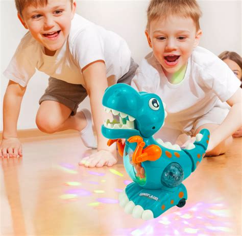 Automatic Dazzling Lights Walking Music Dinosaur Toys Simulated Dinosaur Model Toys – whooptrading