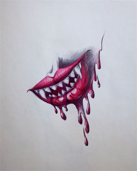 Evil Smile Drawing